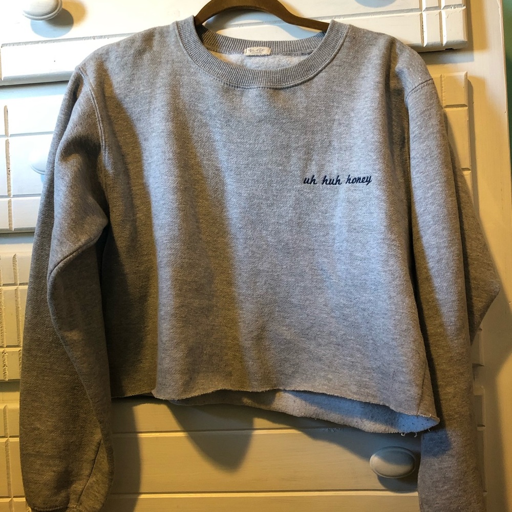 Cropped brandy Melville sweatshirt